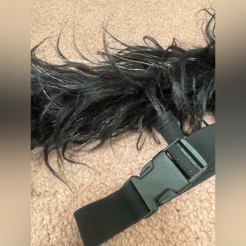 New black dolls kill furry tail festival rave costume outfit costume cat belt - Picture 2 of 2